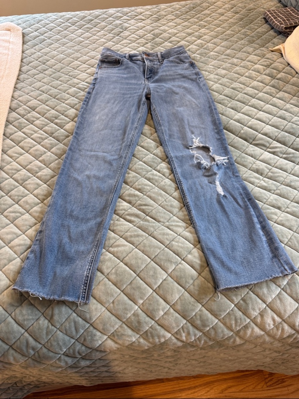 Express modern straight high rise 4R jeans